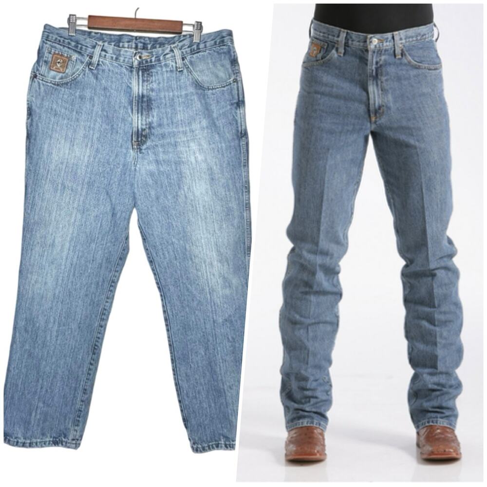 Cinch | Men | Medium Stonewash Bronze Label Slim Fit Jeans | Size 38x30